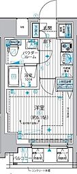 メインステージ戸越銀座 3階1Kの間取り
