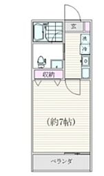 FUUWA船橋本町 1階1Kの間取り