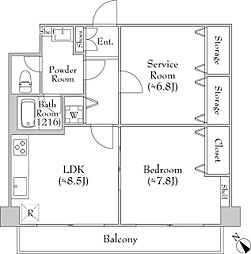 TraValore淵野辺 3階1SLDKの間取り
