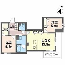 レィディアンス本町 302 ｜ 宮城県仙台市青葉区本町２丁目9-14、9-15（賃貸マンション2LDK・3階・65.35㎡） その2