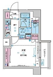 ジェノヴィア北池袋2 1Kの間取図画像