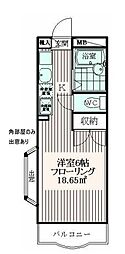 エトワール永山 1Kの間取図画像