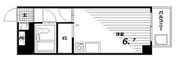 サンコール鈴蘭台 1Kの間取図画像