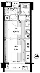ティエドゥール吉祥寺 1DKの間取図画像