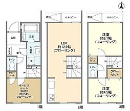 KoletTerrace西大宮 1階2SLDKの間取り