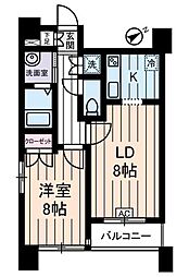 リリエンベルグ弐番館 1LDKの間取図画像