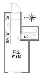 パークサイド国領 ワンルームの間取図画像