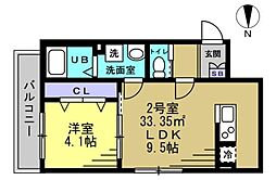 間取図画像 1LDK