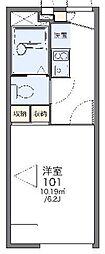 レオパレスグランドゥールB 1Kの間取図画像