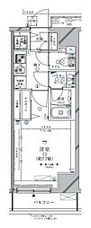 CRACIA三軒茶屋 1Kの間取図画像