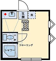 フェリスバニラ ワンルームの間取図画像