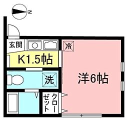 間取図画像 1K