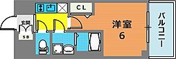 神戸市兵庫区大開通2丁目マンション 1Kの間取図画像
