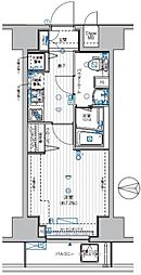 メインステージ蔵前2 5階1Kの間取り
