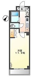 BROOKSTONE横濱 1Kの間取図画像
