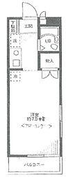 ル・クール西落合 1Kの間取図画像