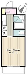 メゾンアロー5 1Kの間取図画像