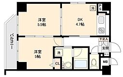 フェニックス板橋 2DKの間取図画像
