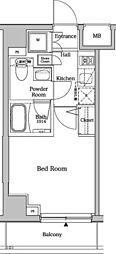 ラフィスタ蕨中央ヴェルシード 1Kの間取図画像