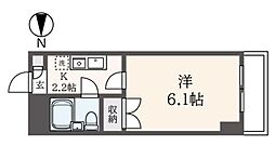 ワコーレ八幡山 1Kの間取図画像