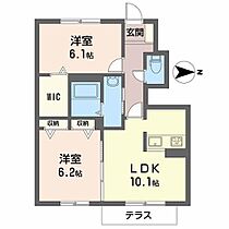 シャーメゾン枝吉 0102 ｜ 兵庫県神戸市西区枝吉４丁目152（賃貸アパート2LDK・1階・54.17㎡） その2