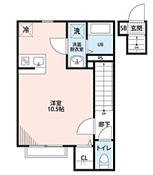 ヴィッラホーム参番館 ワンルームの間取図画像