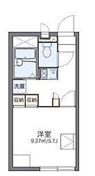 レオパレス清美 1Kの間取図画像