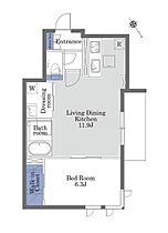 ペオーニア初台 00101 ｜ 東京都渋谷区本町１丁目7-12（賃貸マンション1LDK・1階・43.42㎡） その2