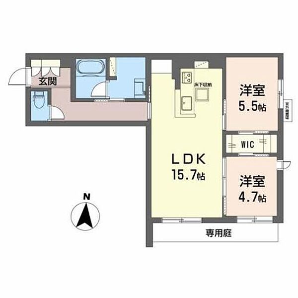 Ａｖａｎｃｅ（アヴァンセ） 0105｜大阪府茨木市郡山２丁目(賃貸マンション2LDK・1階・62.25㎡)の写真 その2