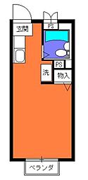サンライズＳＡＴＯＨ 4階1Kの間取り