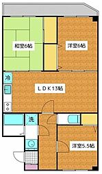 ストーン本八幡 2階3LDKの間取り