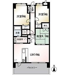 ベルメゾン西公園テラス 3LDKの間取図画像