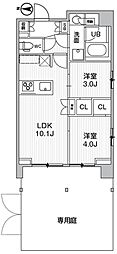 墨田区立川4丁目マンション 2LDKの間取図画像