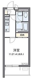 CLEINOYAMASHITA 1Kの間取図画像