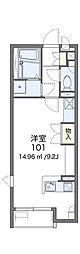 LEONEXTルルド ワンルームの間取図画像
