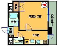 YSビル 1Kの間取図画像
