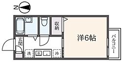 ヒルトップ金沢文庫1 1Kの間取図画像