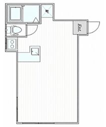 rocaso ワンルームの間取図画像