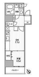 ライムレジデンス町田 1DKの間取図画像