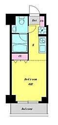 ヴィブレ西荻 ワンルームの間取図画像