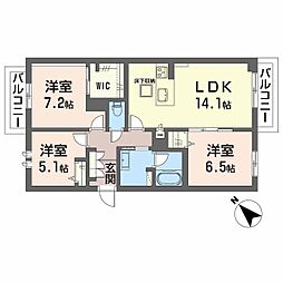 間取図画像 3LDK