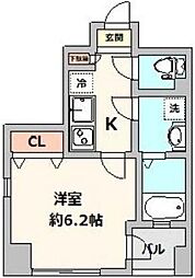 BONDSTERRACE池袋 1Kの間取図画像