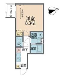 相模原市緑区橋本4丁目アパート 1Kの間取図画像