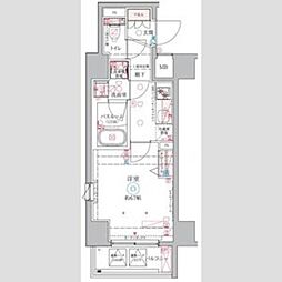 CREVISTA中野新橋2 1Kの間取図画像