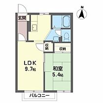 タウンハウスながい 201 ｜ 岩手県盛岡市永井18-189-5（賃貸アパート1LDK・2階・35.00㎡） その2