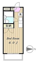 ラ・ジオン ワンルームの間取図画像