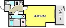 Levante両国 5階1Kの間取り