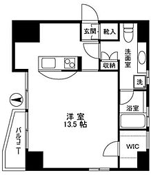 HillTop壱岐坂 ワンルームの間取図画像