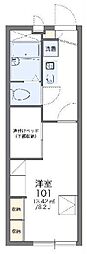 レオパレスピエナ 1Kの間取図画像
