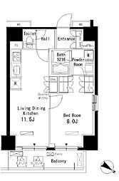 ParkAxis板橋本町弐番館 1LDKの間取図画像